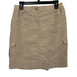 Chico's Beige Cargo Skirt Size 4